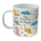 Taza De Dinosaurio De Plástico Para Microondas