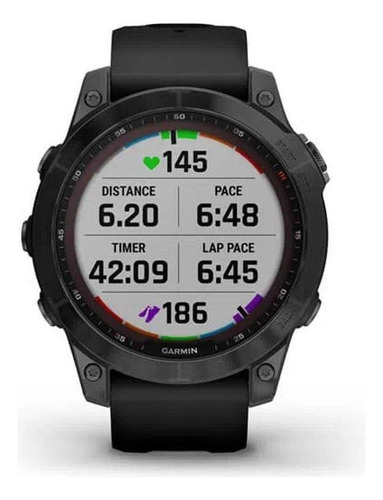 Relógio Smartwatch E Gps Garmin Fênix 7 Safira Solar Titânio