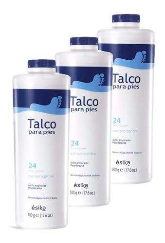 Talco Esika Para Pies - 500g. X 3 Unidade - g a $59