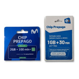 Chip Prepago Movistar Y Entel Pack 100 Unidades Mixto