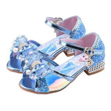 Zapatos De Tacón Alto Para Niños Frozen Summer Princess Elsa