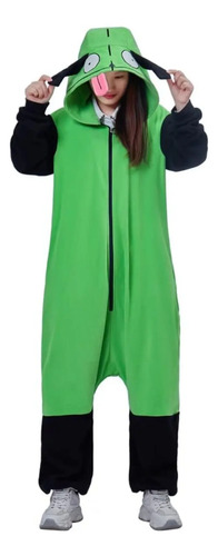 Sudadera Con Capucha Para Cosplay Zim De Gir Invader, Disfraz De Alienígena, Disfraz De Halloween | Meses sin interés