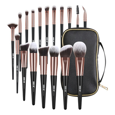 Maange Set de 18 Brochas para Maquillaje Profesional con Estuche completo Jh-mag5810sb negro | MercadoLibre