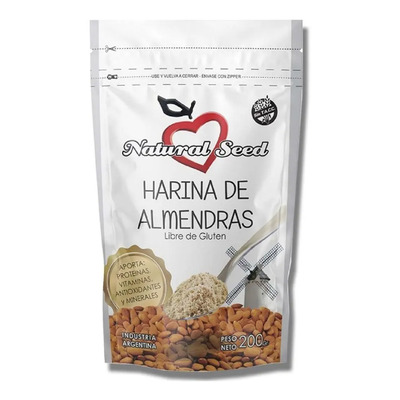 Harina De Almendras Natural Seed | Free Gluten | 200g | Mismo precio en cuotas