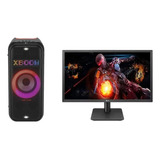 Monitor 21,5  22mp410-b + Caixa De Som Portátil Xl7s - LG