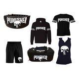 Conjunto Deportivo Kit Completo Para Gimnasio Gym - Punisher