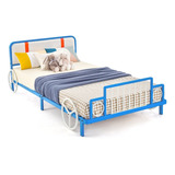 Base De Cama Individual Carrito Metal Tapizada Gpl