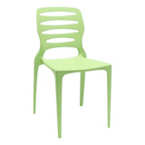 Cadeira Ville Polipopileno Verde Plaxmetal