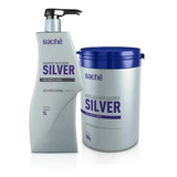 Kit Shampoo 1l E Máscara 1kg Matizador Silver Sachê