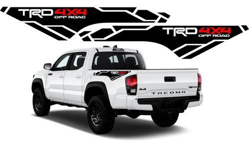 Sticker Calcomanía De Batea Compatible Con Toyota Tacoma Trd