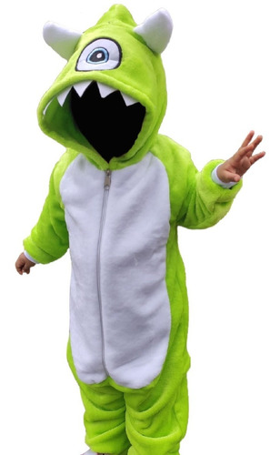 Pijama Térmica Enteriza Mike Wazowski Monster Inc. Niños