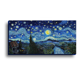 La Noche Estrellada De Van Gogh En Lienzo Canvas 120x60cm