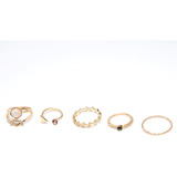 Juego De 5 Anillos Bohemian Vintage Stack Para Mujer Above K