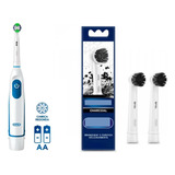 Escova Dental Eletrica Pro Saude Power+2 Pilhas+ Refil Char 