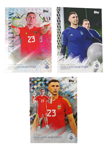 Lote Cartas Topps Afa Mundial 2022 Emiliano Dibu Martinez