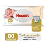 Toallitas Húmedas Huggies Protección Tipo Óleo Calcáreo 80 u