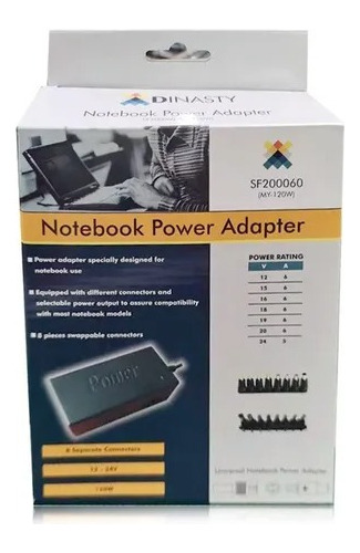 Cargador Universal Notebook Netbook Fuente Switching 24v 6a