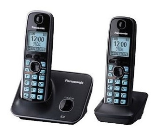 Teléfono Dect Panasonic Pantalla Lcd 1.8'' Inalámbrico 2 Pza