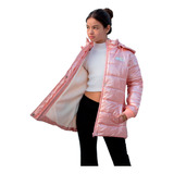 Campera Nena Tampado Puffer Niña 100% Impermeable Con Polar