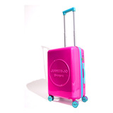 Valija Grande Maleta Viaje Rigida Mujer Comoda Juanita Jo Color Fucsia Lisa