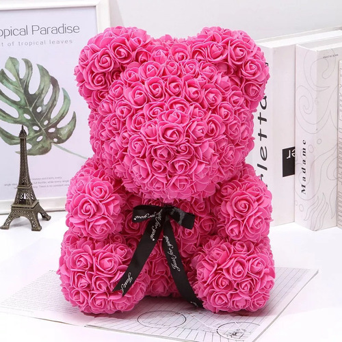 Regalo Del Día De San Valentín Oso Peluche Rosa Artificial