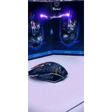 Mouse Gamer Time Usb Luces Rgb 6 Botones Con Cable Color Negro