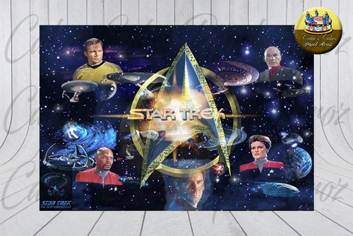 Papel De Arroz Star Trek 7 Jornada Nas Estrelas Serie Movie