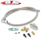 Universal Turbo Oil Feed Line Fitting Hose Kit For T2 T3/t