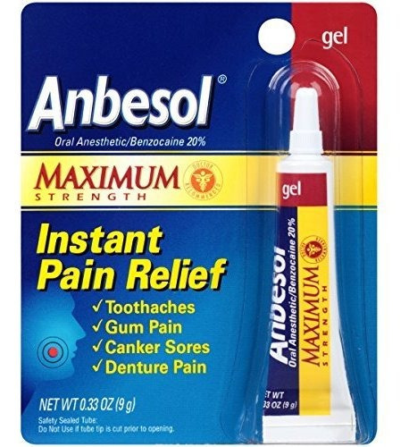 Anbesol Gel Maximum Strength - Instant Oral Pain Relief For