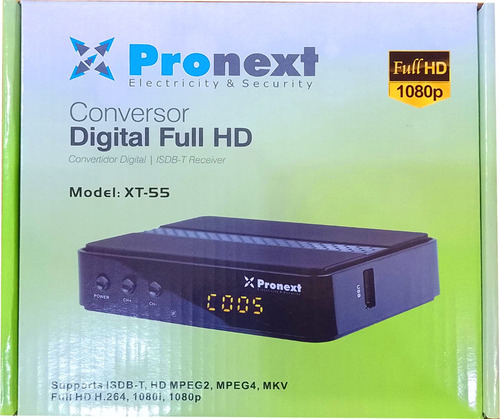 Conversor Sintonizador Tda Digital Hd 1080p Pronext Xt55