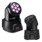 Moving Head Profisssional 100w 7 Led Dmx 14 Canais Rgbw Dj