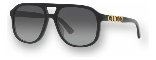 Lentes De Sol Gucci Gg1188s-001 Negro Aviador Original