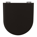 Assento Laqueado Calypso Preto Tampa Para Vaso Incepa Mdf 