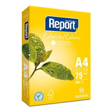 Papel Sulfite Report A4 75g 500 Folhas Amarelo