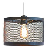 Lampara Colgante Vintage Industrial Reja Led Grande