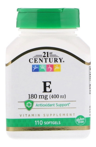 Vitamina E 180mg 21 St Century 110 Softgels Importado U S A