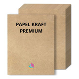 Papel Kraft Liso Fosco A4 - 140g/m2 Com 100 Folhas