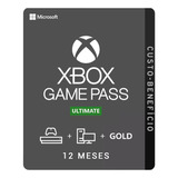 Cartão Passe De Jogo Xbox Final Microsoft Digital  12 Meses