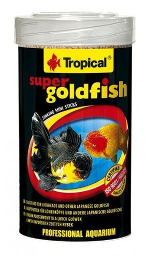 Alimento Tropical Super Goldfish Mini Sticks 150 Gramos Peces Carassius Agua Fría