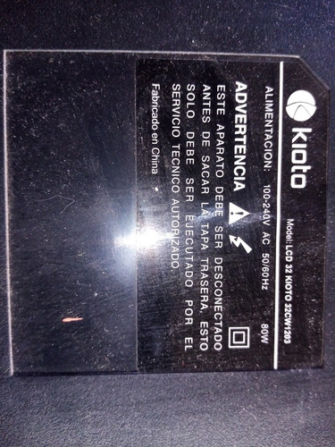 Tv Kioto Lcd 32cw1203 Desarme