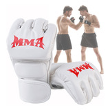 Guantes De Boxeo Con Entrenamiento De Medio Dedo Kickboxing