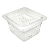 Inserto Sexto 1/6 Policarbonato C Tapa 10cm Cambro Shorbull