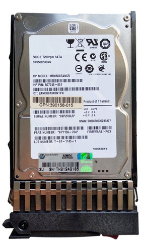 Hd Hp 500gb 7.2k 3gb Sata 2,5 508035-001 390158-015 507749-001 614828-002 @