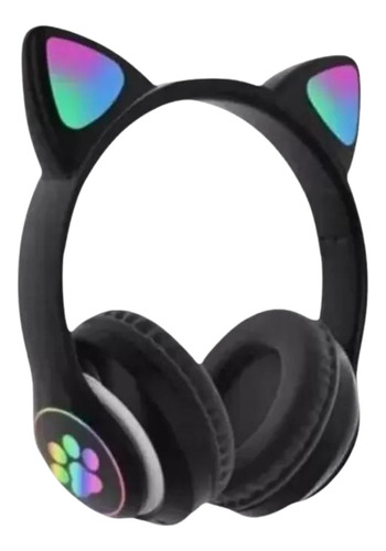 Fone Gatinho S/ Fio Com Led Bluetooth Infantil Meninas Gamer