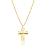 Corrente Feminina Maciça + Pingente Cruz Crucifixo Ouro 18k