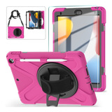 Funda Mica+ Para iPad 10.2 9/8/7th Heavy Duty Black Strap