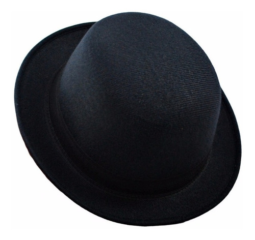 Chapéu Coco Preto Bowler Chaplin Lã Retro Qualidade Top