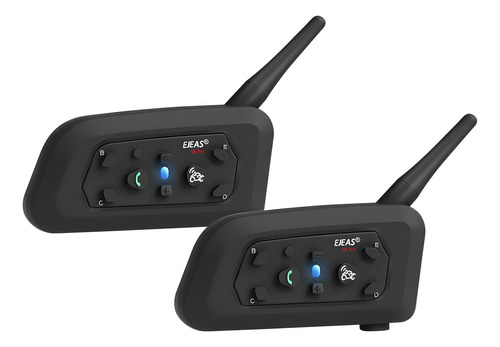 Intercomunicador Ejeas V6 Pro 1200mts Bluetooth Pack X2