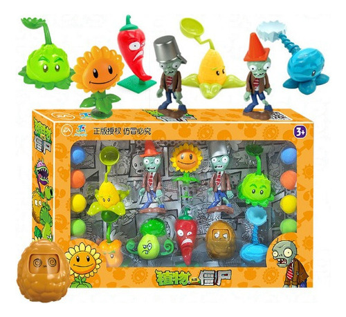 Kit De Figuras De Plantas Vs Zombies De Juguete