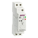 Interruptor Telerruptor Inteligente Wifi Baw Riel Din 16a Color Blanco